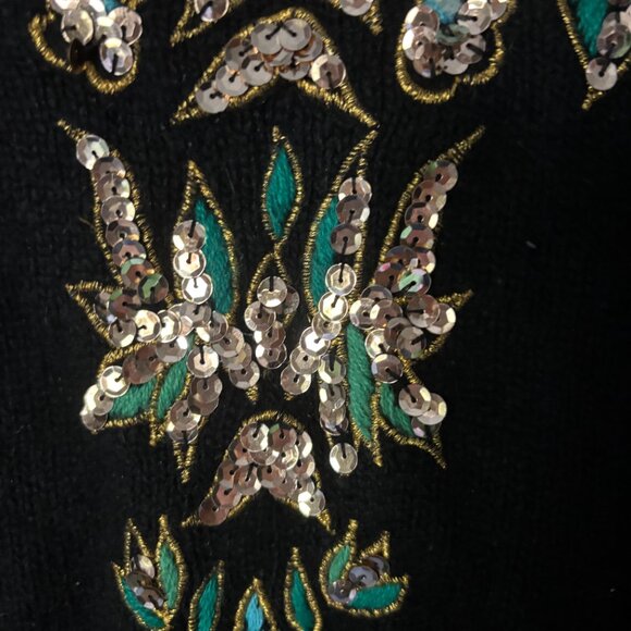 Multi-Color Sequin Sweater by Christina - Sparkle Statement Top - Picture 5 of 5